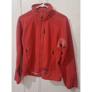 Patagonia Women's R4 REGULATOR FLEECE Medium sweater Jacket Salmon Full Zip